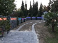 Gabionen mit 4 Zonen Technik in RGB