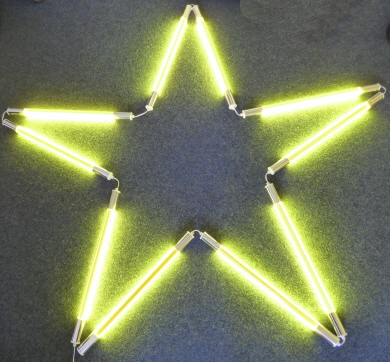 LED ART-Light 10 x 65 cm Leuchtstäbe als Stern