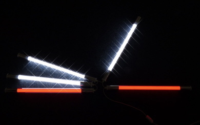 LED ART-Light 5 x 65 cm Leuchtstäbe als Buch Symbol